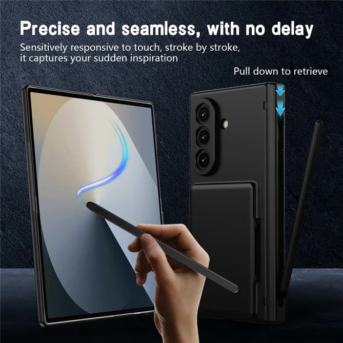 Coque Samsung Galaxy Z Fold8 Ultra porte-cartes avec stylet et verre Noir - photo 11