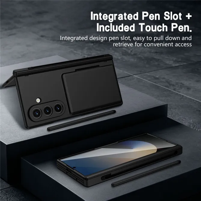 Coque Samsung Galaxy Z Fold8 Ultra porte-cartes avec stylet et verre Noir - photo 12