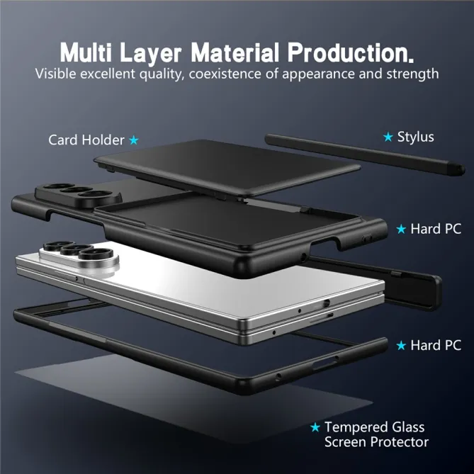 Coque Samsung Galaxy Z Fold8 Ultra porte-cartes avec stylet et verre Noir - photo 13