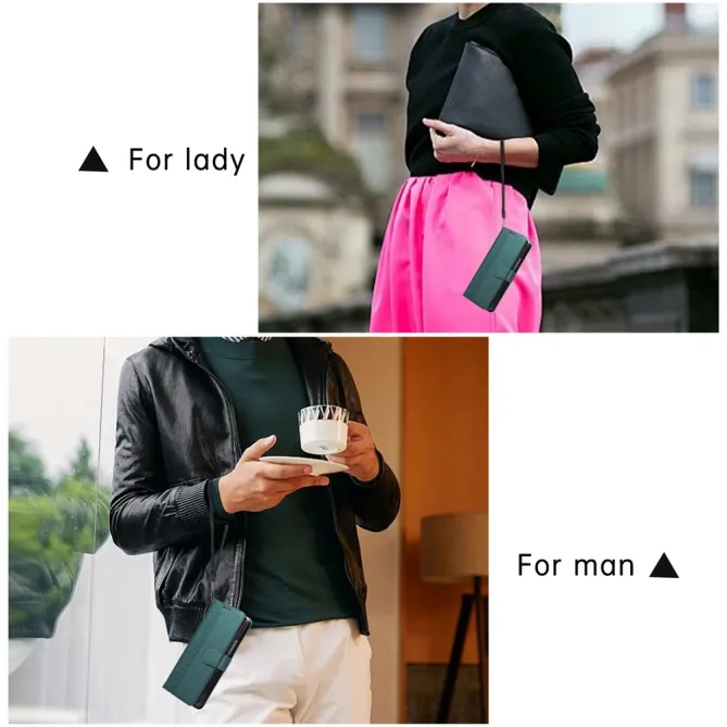 Housse Samsung Galaxy Z Fold8 Ultra losanges embossés avec dragonne Bleu Paon - photo 9