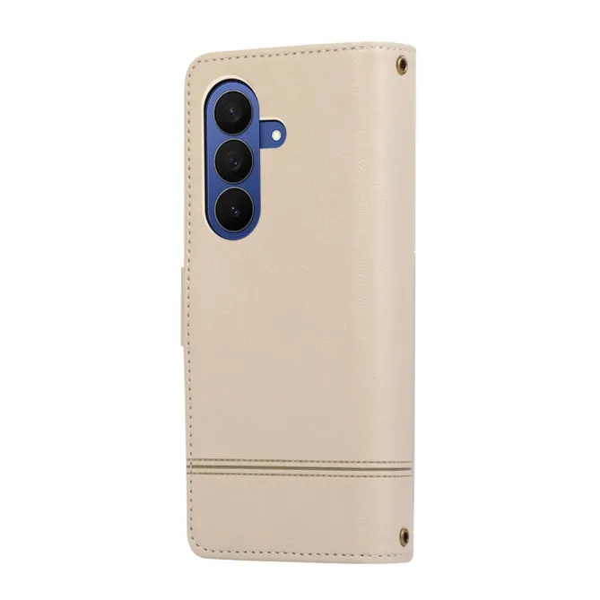 Housse Samsung Galaxy Z Fold 8 Ultra Portefeuille avec Miroir et Dragonne Beige - photo 15