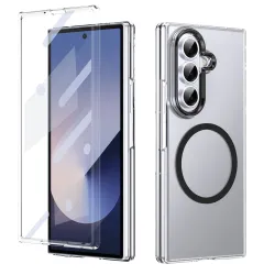 Coque Samsung Galaxy Z Fold 8 Ultra transparente aimants N52 Noir
