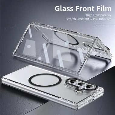 Coque Samsung Galaxy Z Fold 8 Ultra transparente aimants N52 Noir - photo 2