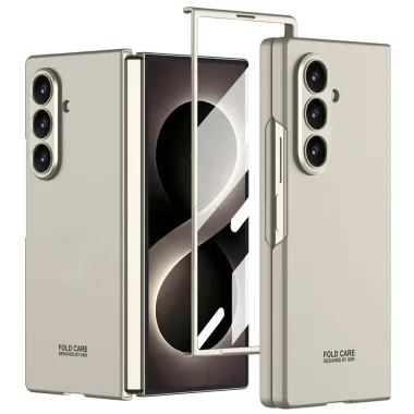 Coque Samsung Galaxy Z Fold8 Ultra PC anti-rayures avec verre Gris Titane