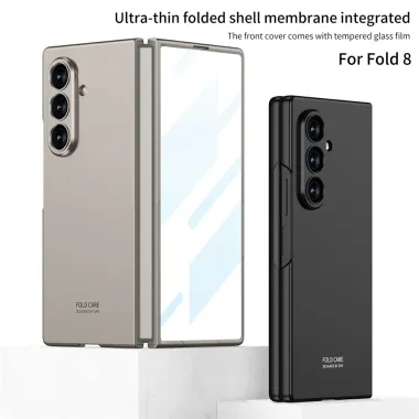 Coque Samsung Galaxy Z Fold8 Ultra PC anti-rayures avec verre Gris Titane - photo 2