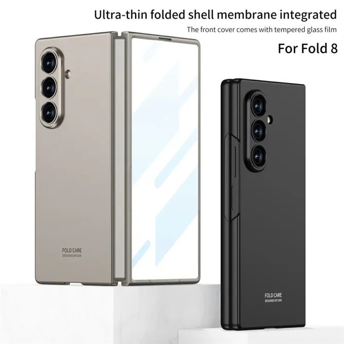 Coque Samsung Galaxy Z Fold8 Ultra PC anti-rayures avec verre Gris Titane - photo 2