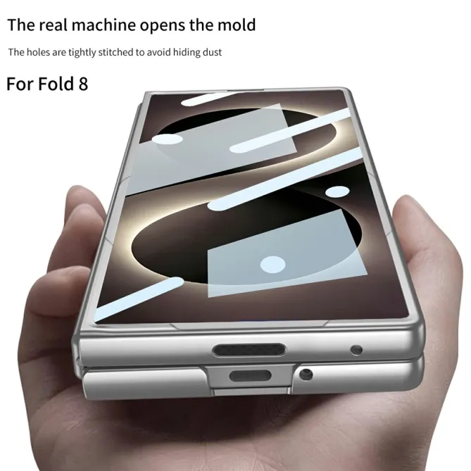 Coque Samsung Galaxy Z Fold8 Ultra PC anti-rayures avec verre Gris Titane - photo 5