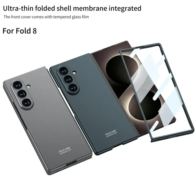 Coque Samsung Galaxy Z Fold8 Ultra PC anti-rayures avec verre Gris Titane - photo 6