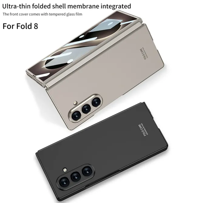 Coque Samsung Galaxy Z Fold8 Ultra PC anti-rayures avec verre Gris Titane - photo 8