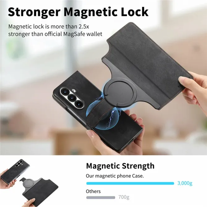 Étui Samsung Galaxy Z Fold8 Ultra détachable anti RFID Noir - photo 10