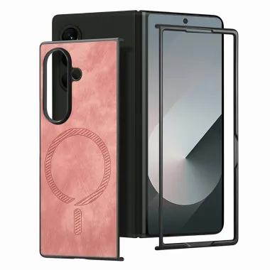 Coque Samsung Galaxy Z Fold8 Ultra vintage magnétique Rose - photo 2
