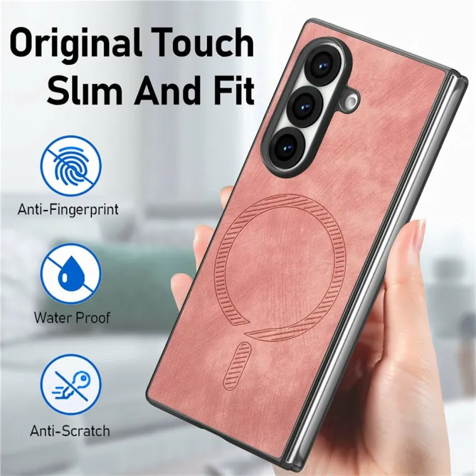 Coque Samsung Galaxy Z Fold8 Ultra vintage magnétique Rose - photo 6