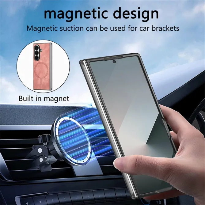 Coque Samsung Galaxy Z Fold8 Ultra vintage magnétique Rose - photo 7