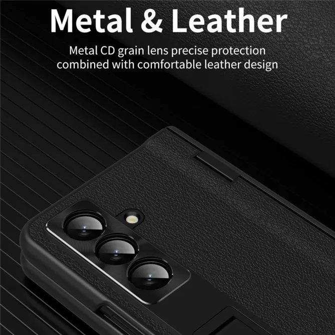 Coque Samsung Galaxy Z Fold8 Ultra simili cuir béquille avec verre Vert - photo 6