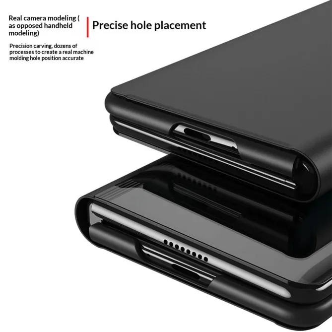 Housse Samsung Galaxy Z Fold8 Ultra flip miroir intégrale Noir - photo 5