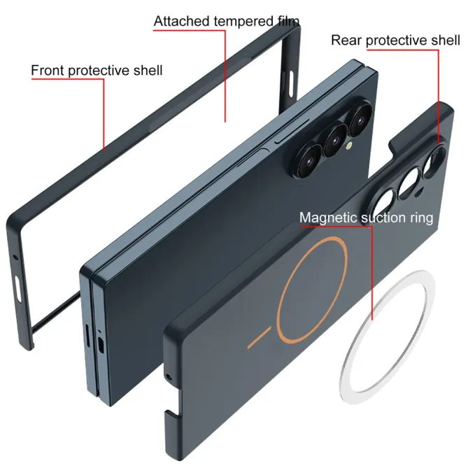 Coque Samsung Galaxy Z Fold8 Ultra slim magnétique avec verre Vert - photo 2