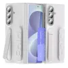 Coque Samsung Galaxy Z Fold8 Ultra sangle et charnière avec béquille Blanc