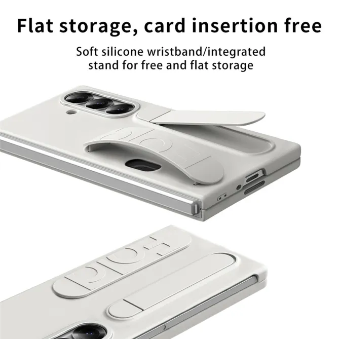 Coque Samsung Galaxy Z Fold8 Ultra sangle et charnière avec béquille Blanc - photo 4