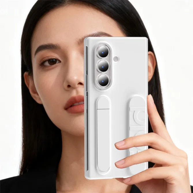 Coque Samsung Galaxy Z Fold8 Ultra sangle et charnière avec béquille Blanc - photo 7