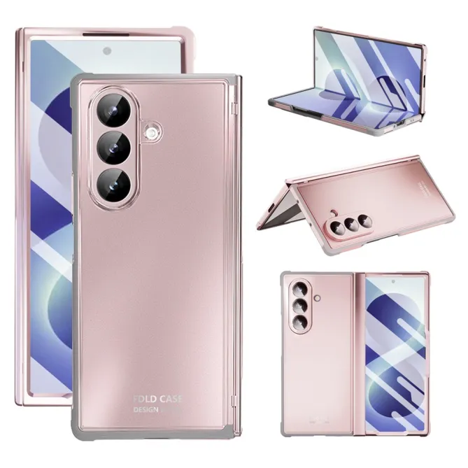 Coque Samsung Galaxy Z Fold8 Ultra 6 couches avec verre Rose