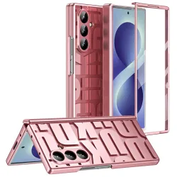 Coque Samsung Galaxy Z Fold8 Ultra galvanisée avec verre Or Rose