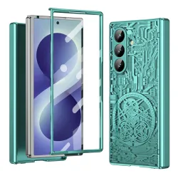Coque Samsung Galaxy Z Fold8 Ultra Mechanical Legend avec verre Vert