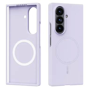 Coque Samsung Galaxy Z Fold8 Ultra silicone liquide magnétique Violet
