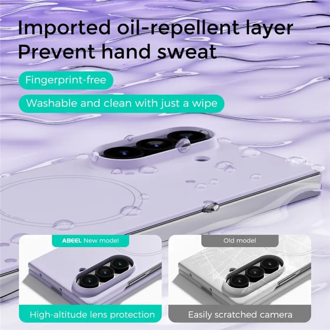 Coque Samsung Galaxy Z Fold8 Ultra silicone liquide magnétique Violet - photo 4