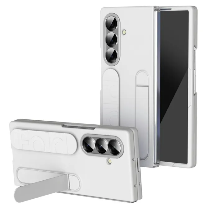 Coque Samsung Galaxy Z Fold8 Ultra sangle et béquille silicone Blanc