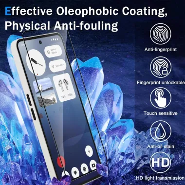 Verre Trempé HD Nothing Phone (4b) Protection Intégrale Bord Noir