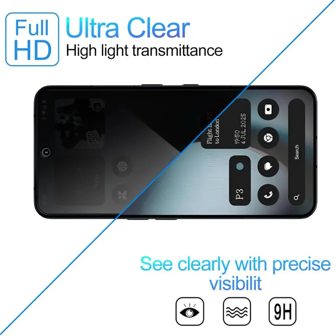 Verre Trempé Anti-Espion Nothing Phone (4b) Protection Intégrale