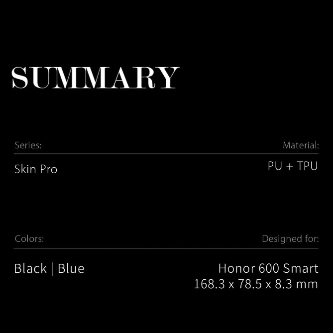Étui Honor 600 Smart Business Effet Satiné