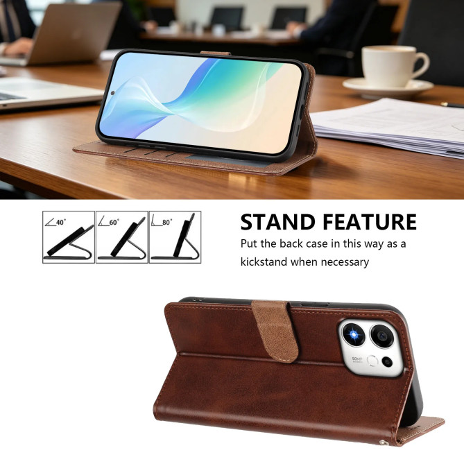 Housse Honor 600 Smart Lignes Diagonales Support
