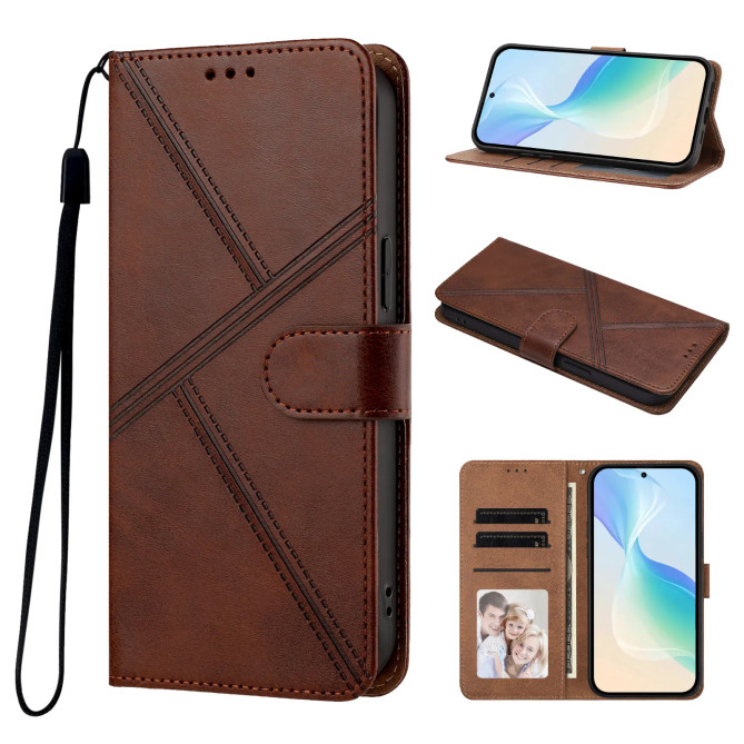 Housse Honor 600 Smart Lignes Diagonales Support