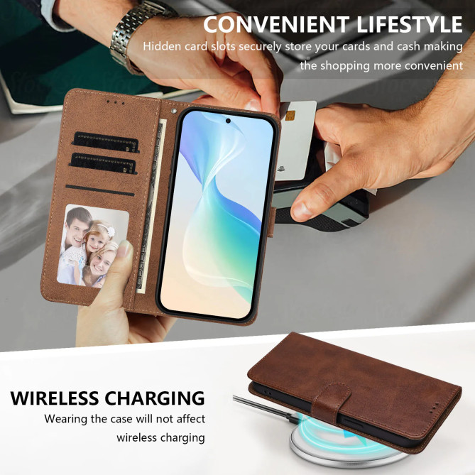 Housse Honor 600 Smart Portefeuille Support Dragonne