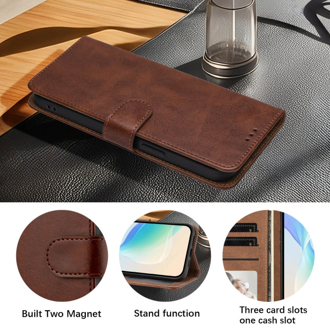 Housse Honor 600 Smart Portefeuille Support Dragonne