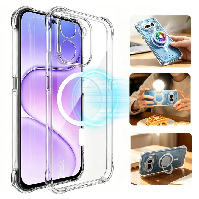 Coque Honor 600 Smart Transparente Magnétique Coins Airbags