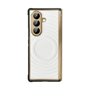 Coque Samsung Galaxy Z Fold 8 Ultra Magnétique Motif Ondes avec Verre Trempé