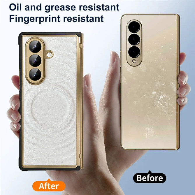 Coque Samsung Galaxy Z Fold 8 Ultra Magnétique Motif Ondes avec Verre Trempé
