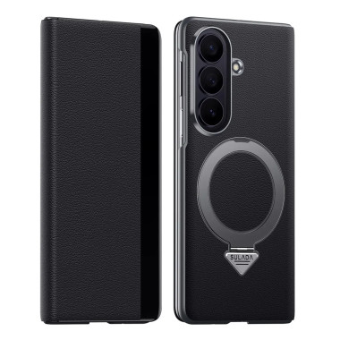 Coque Samsung Galaxy Z Fold8 Ultra Cuir Véritable Béquille Magnétique