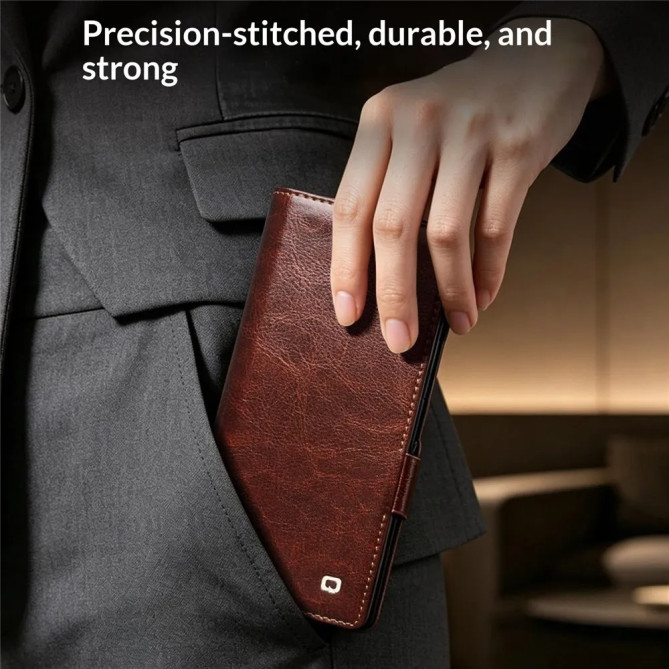 Étui Portefeuille Cuir Véritable Samsung Galaxy Z Fold 8 Ultra