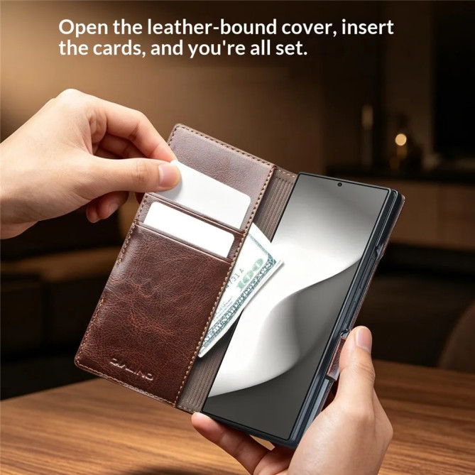 Étui Portefeuille Cuir Véritable Samsung Galaxy Z Fold 8 Ultra