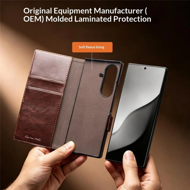 Étui Portefeuille Cuir Véritable Samsung Galaxy Z Fold 8 Ultra