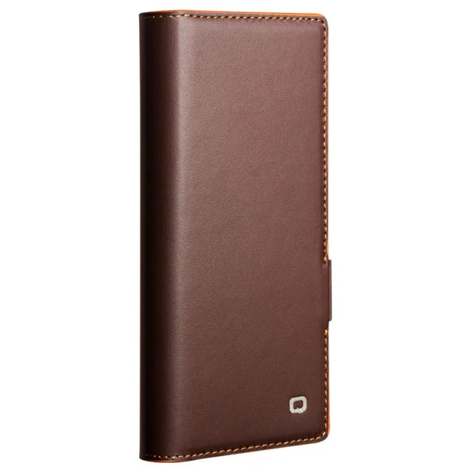 Housse Samsung Galaxy Z Fold 8 Ultra Cuir Véritable Lisse avec Support