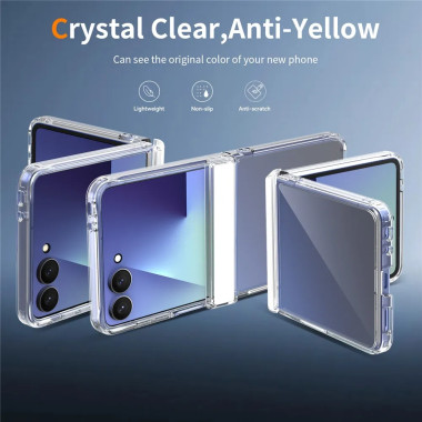 Coque Samsung Galaxy Z Flip 8 Transparente Renforcée avec Protection Charnière