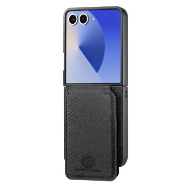 Coque Samsung Galaxy Z Flip 8 avec Portefeuille Magnétique Amovible