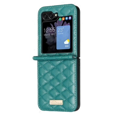 Housse Samsung Galaxy Z Flip 8 Simili Cuir Matelassé