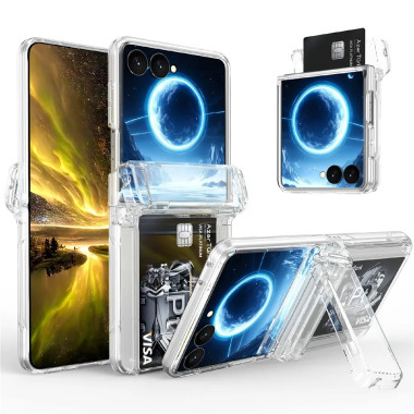 Coque Samsung Galaxy Z Flip 8 CardHolder avec Support Intégré