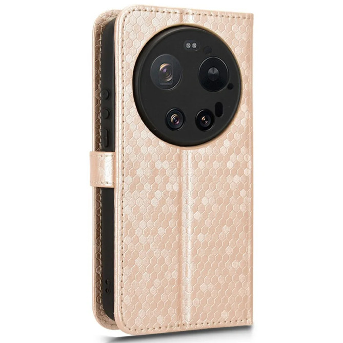 Housse Portefeuille Xiaomi 17 Ultra Motif Alvéoles