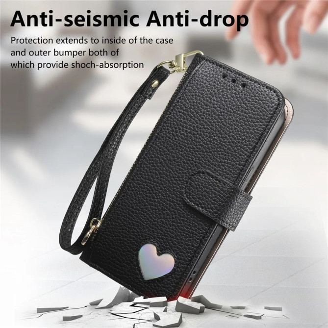 Housse Xiaomi 17 Ultra Portefeuille Zippé Porte-Cartes